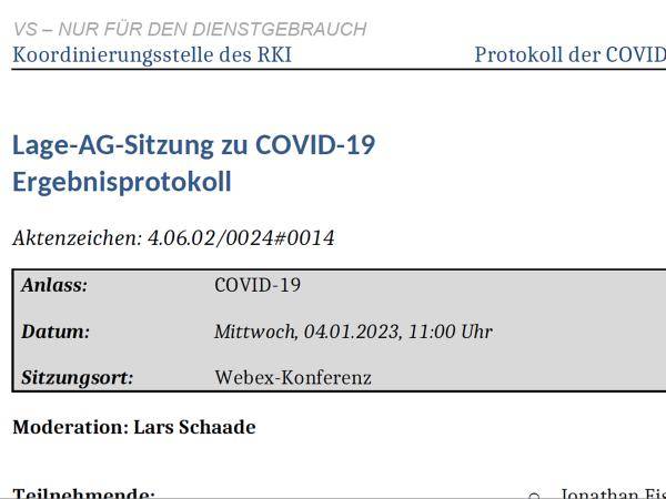 Corona-Aufarbeitung beginnt