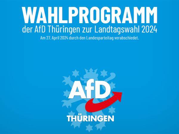 Wahlprogramme in Thüringen: die AfD